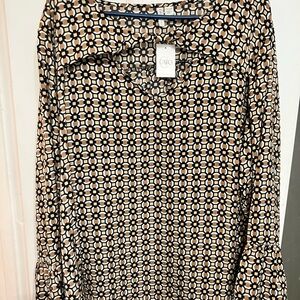Cato Ladies Long Bell Sleeve Multicolor 26/28 Blouse. NWT